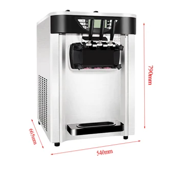 

Desktop mini soft ice cream machine ex-factory price hot sale / ice cream soft machine