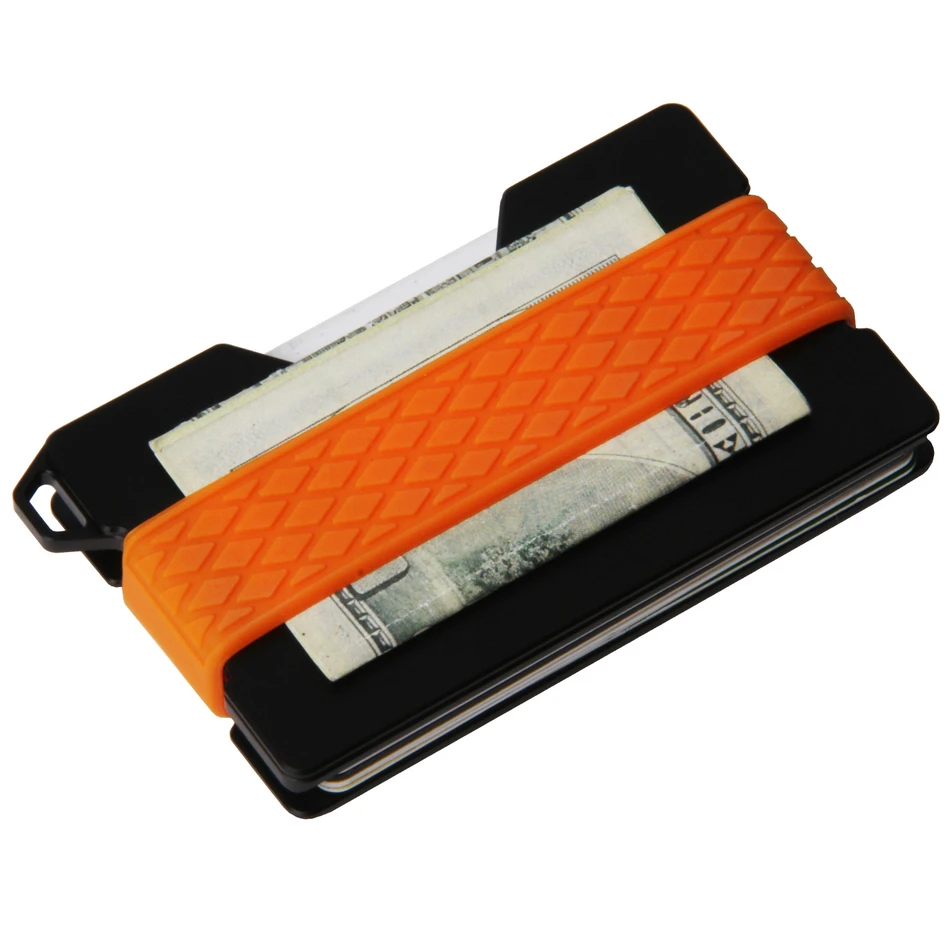 Slim Metal Wallet Key/coin Storage Rfid Blocking Card Holder for Men&Women