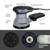 WORKPRO 300W Random Sander with Variable Speed Random Orbit Sander with 10PC sandpaper Dust exhaust and Hybrid dust canister 2