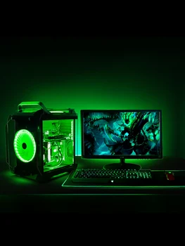 

M-ATX Micro-ATX Desktop Gaming Cases Support ITX Motherboard Tempered Glass Transparent Computer Cases With 120mm Water Cooling