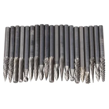 

GTBL 20 x Tungsten Steel Solid Carbide Burrs For Rotary Drill Die Grinder Carving
