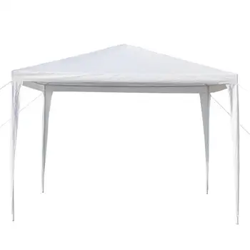 

3 x 3m four-sided portable home waterproof tent with spiral tube white, outdoor pergola, awning, for: family, wedding, party.