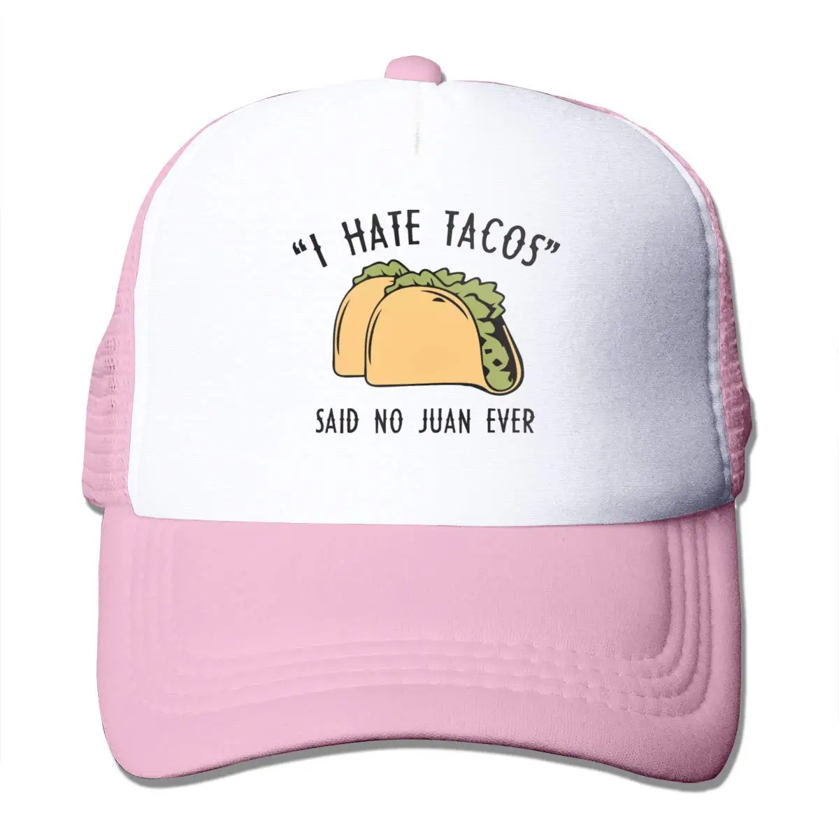 I Hate Tacos Said No Juan Ever сетчатая Бейсболка унисекс В Стиле Дальнобойщика розовые шапки