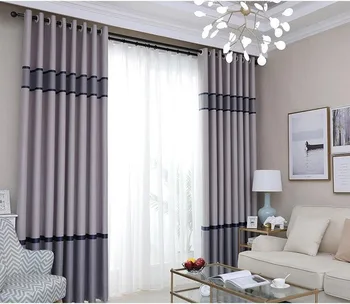 

Customized Modern Minimalist Curtains for Living Room Bedroom Nordic Curtains Electric Carved Blackout Curtains