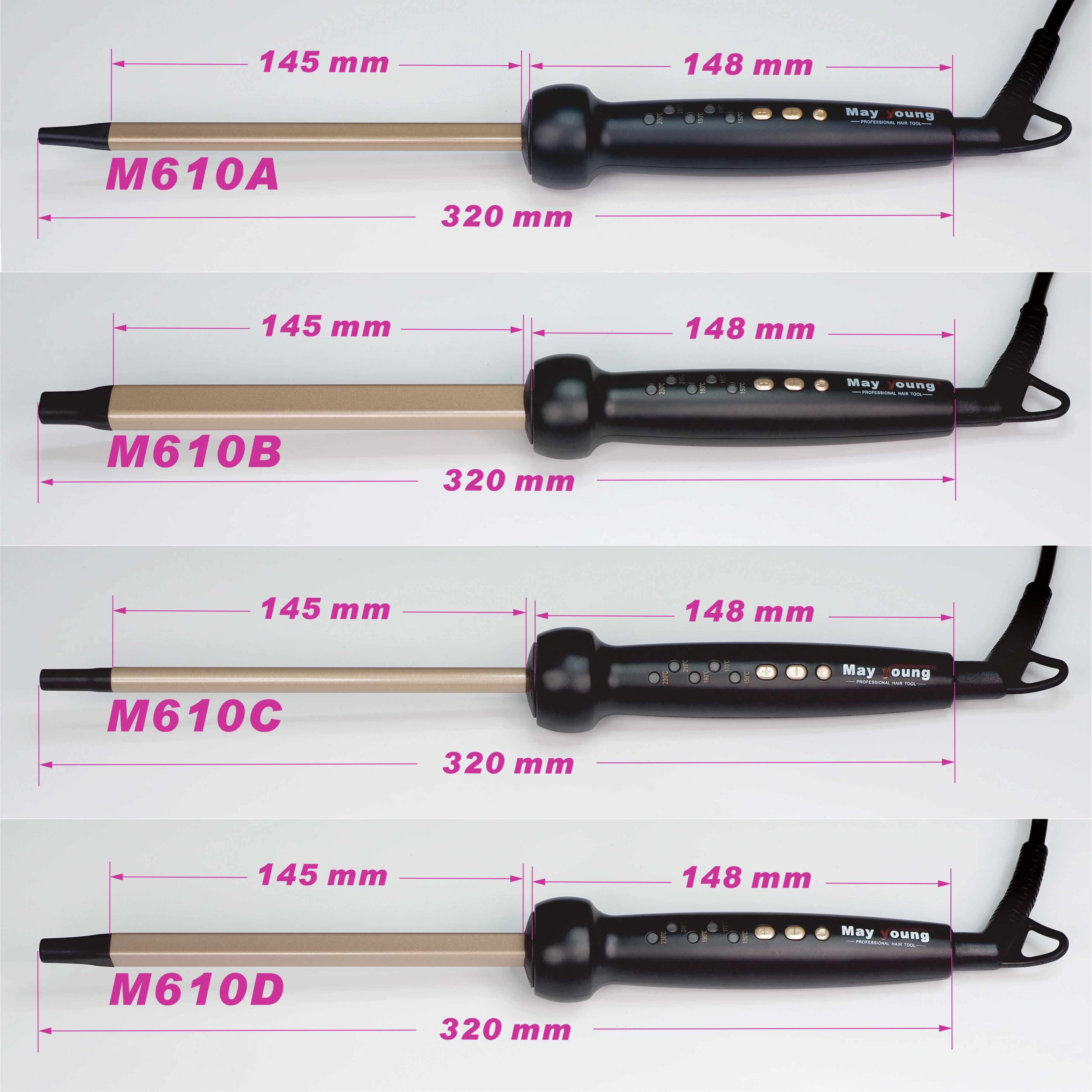 MCH Tight Curls Wand 16mmx10mm Afro Chopstick Curls