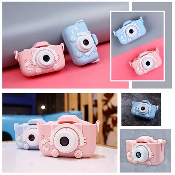 

Kids Mini Cute Cat Shape Digital Camera 1080P 1200W Photography Camcorder Video Camera Electronic Camera Toys Built-in Games