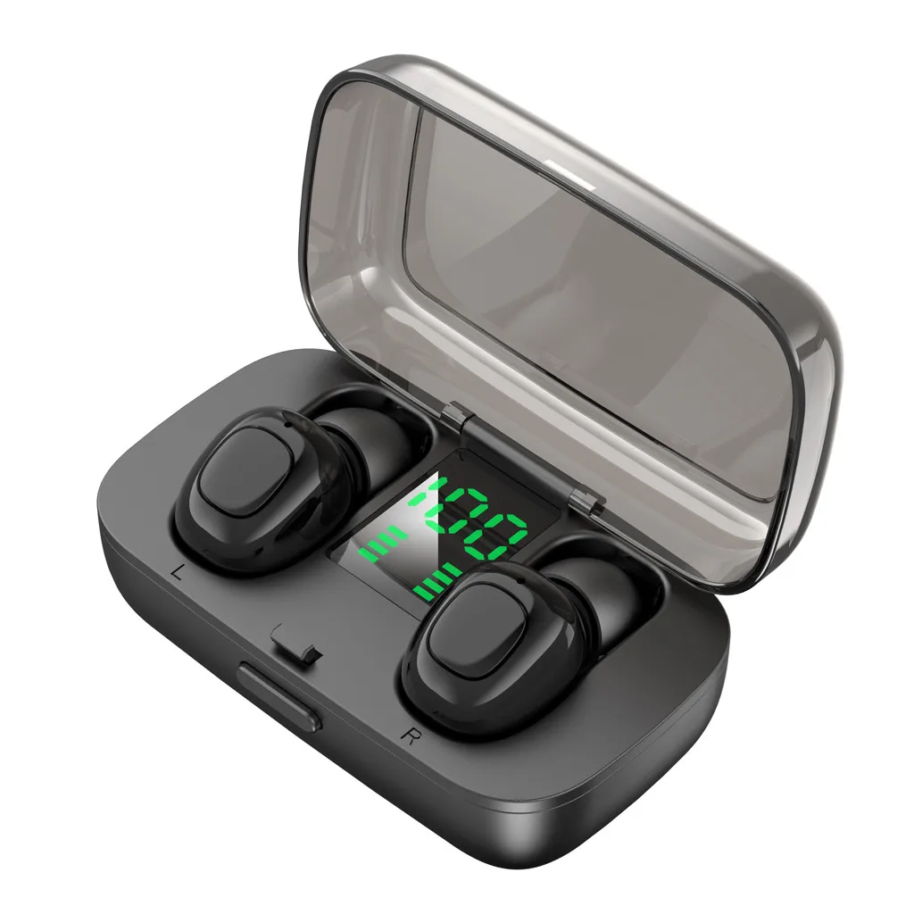Лучшие продажи продуктов XG-23 Bluetooth наушники светодиодный цифровой TWS трогательный наушник стерео водонепроницаемый для Носимых устройств