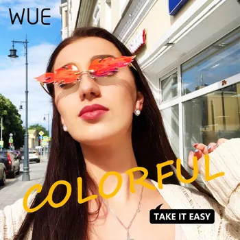 

Ladies flame sunglasses brand design, fashionable luxury wave glasses, unisex street style narrow frame sunglasses