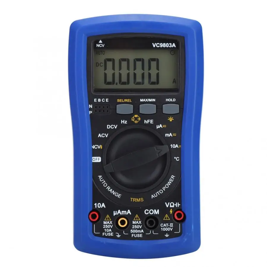 VC9803A цифровой автоматический rape RMS мультиметр AC/DC тестер напряжения тока