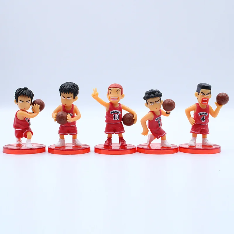 Новинка 7 3 см 5 шт./лот мультяшная фигурка баскетбольного игрока Slam Dunk Shohoku