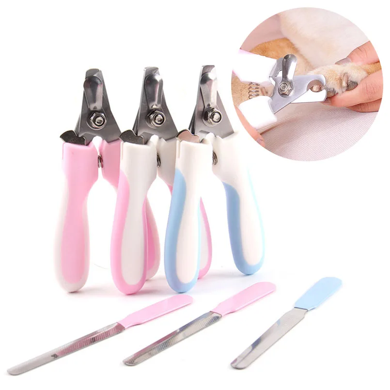 Dogs Cats Claw Nail Clippers Dog Puppy Clipper Cutter Pet Toe Care Scissors trimmer Nails grinder Portable Stainless Steel | Дом и сад