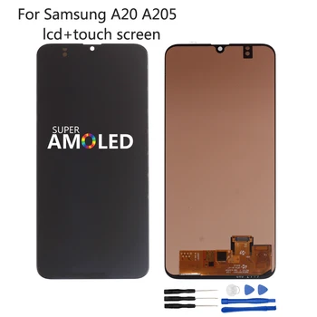 

A20 LCD For Samsung A20 A205 SM-A205F Display Replacement Amoled For Samsung A20 A205 A205F Screen Display LCD Phone Parts
