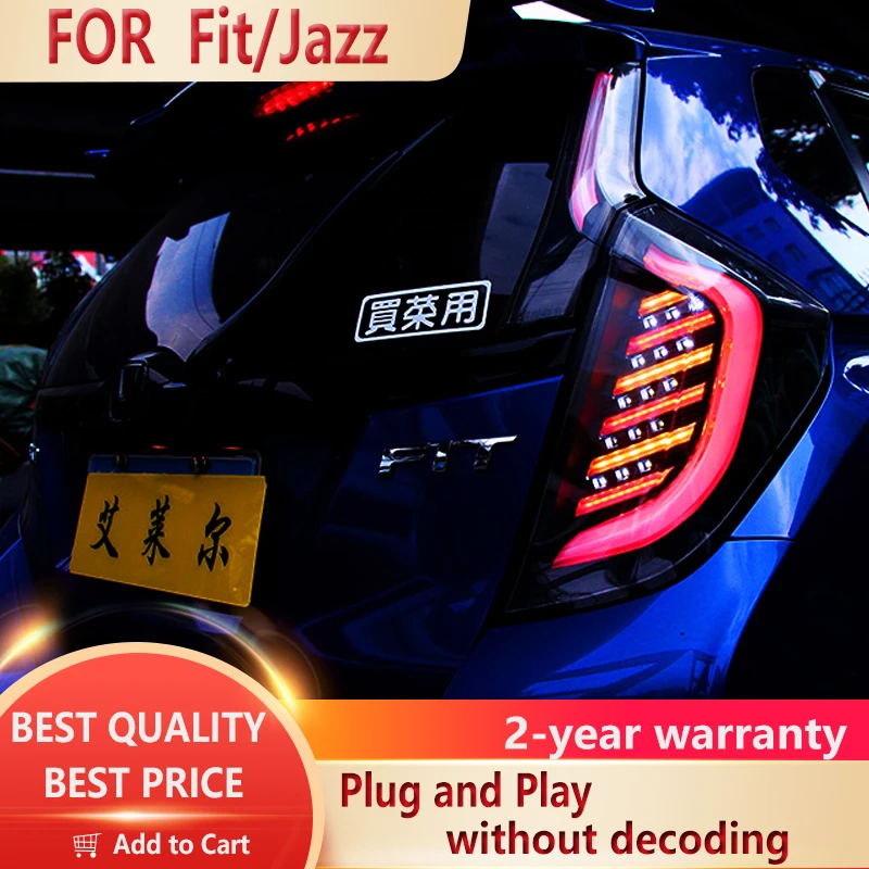 

Задний фонарь для Honda FIT JAZZ 2014-2020, задний фонарь для бега, парковки, заднего хода, динамического поворота, противотуманной фары