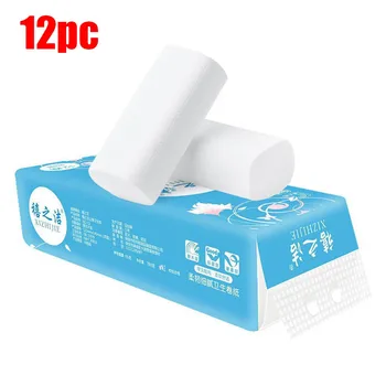 

12 rolls Toilet Paper Household Roll Toilet Paper Bulk Bath Tissue Bathroom White Soft 3 Ply Paper Towels Bathroom Products#W