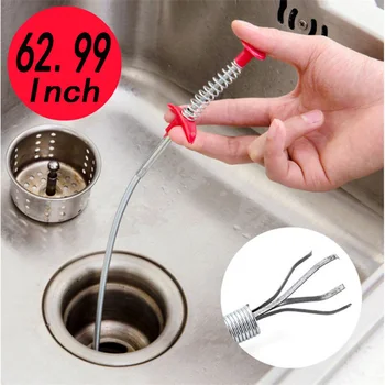 Drain Snake, Drain Cleaner Sticks Clog Remover Cleaning Tools 160cmInch Spring Pipe Dredging Tools Household for Kitchen Sink
Drain Snake, Drain Cleaner Sticks Clog Remover Cleaning Tools 160cmInch Spring Pipe Dredging Tools Household for Kitchen Sink