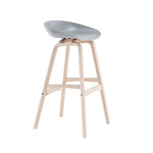 Европейский Креативный барный стул, современный минималистичный подъемный барный стол из цельного дерева, стул для дома, барный стул, модный высокий стул