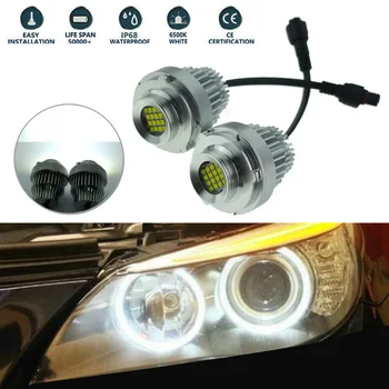 

Bulbs Angel Eyes Light For BMW E60 E61 Xenon Shockproof Super Bright 80W Rings