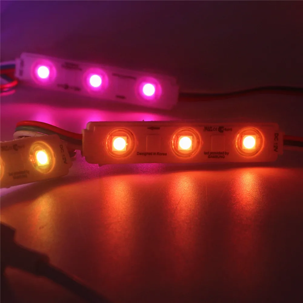 DC12V SMD 5050 RGB LED Module WS2811 Pixel Digital Full color Injection led Module Waterproof Sign Shop Banner Channel Letters