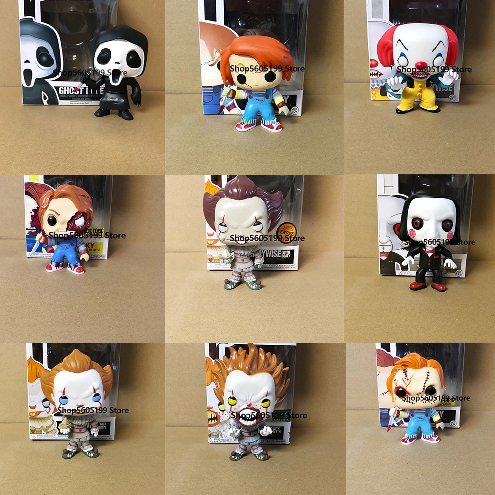 POP PENNYWISE BILLY SCREAM Horror S7 Чаки GHOSTFACE с коробкой ПВХ фигурка Коллекционная модель