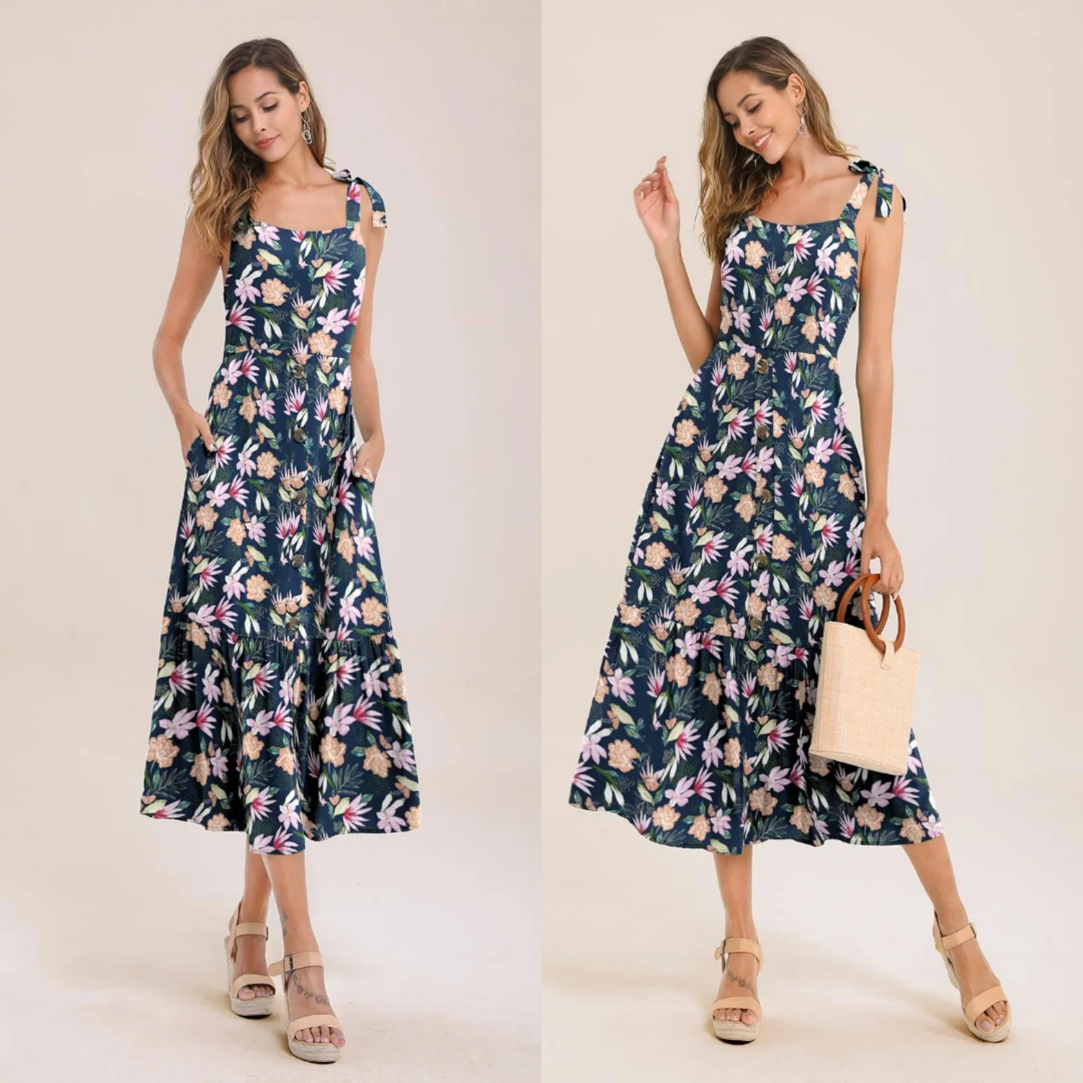 Boho сексуальное женское платье с открытой спиной, Модное Элегантное макси платье для вечеринки, женское летнее платье, корейское облегающее длинное платье на шнуровке Vestidos - Цвет: Blue