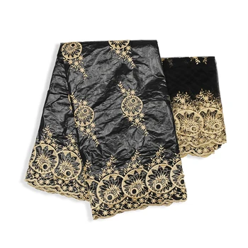

new arrival african bazin riche fabric high quality bazin riche getzner 2020 nouveau with embroidery lace basin riche 5+2yards