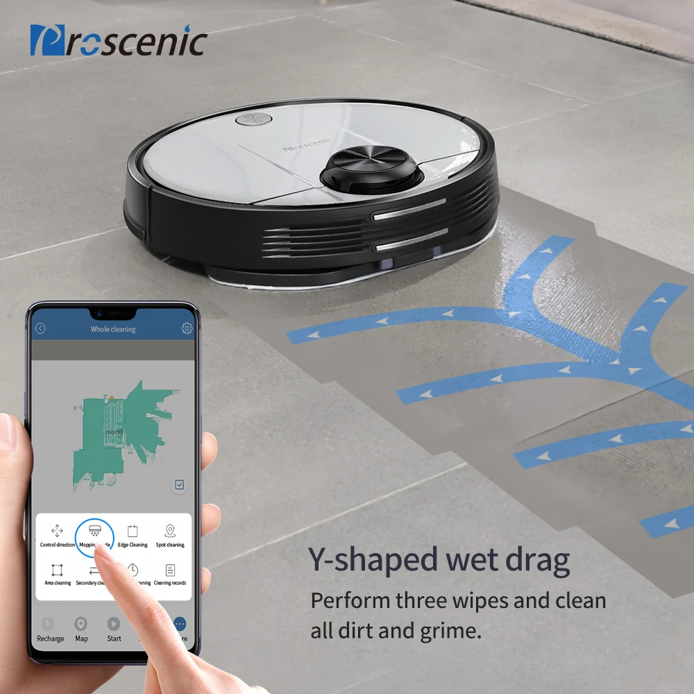 Proscenic M6 Pro СПД робот пылесос с красным лазером навигация приложение Поддержка Alexa
