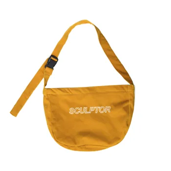 

2019 new Korean version of the wild diagonal adjustable wide shoulder strap socket bag college wind letter pack