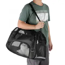 Новая уличная портативная Водонепроницаемая Ткань Складная воздухопроницаемая переноска для питомцев дорожная сумка для собак кошек