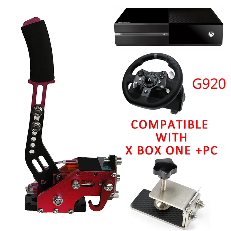 Горячие гоночные игры USB Ручной тормоз SIM зажим PC+ PS4 ручной тормоз SIM для гоночных игр G920 G29 G27 с приспособлением экшн-игрушка FANATECOSW - Цвет: G920 Red