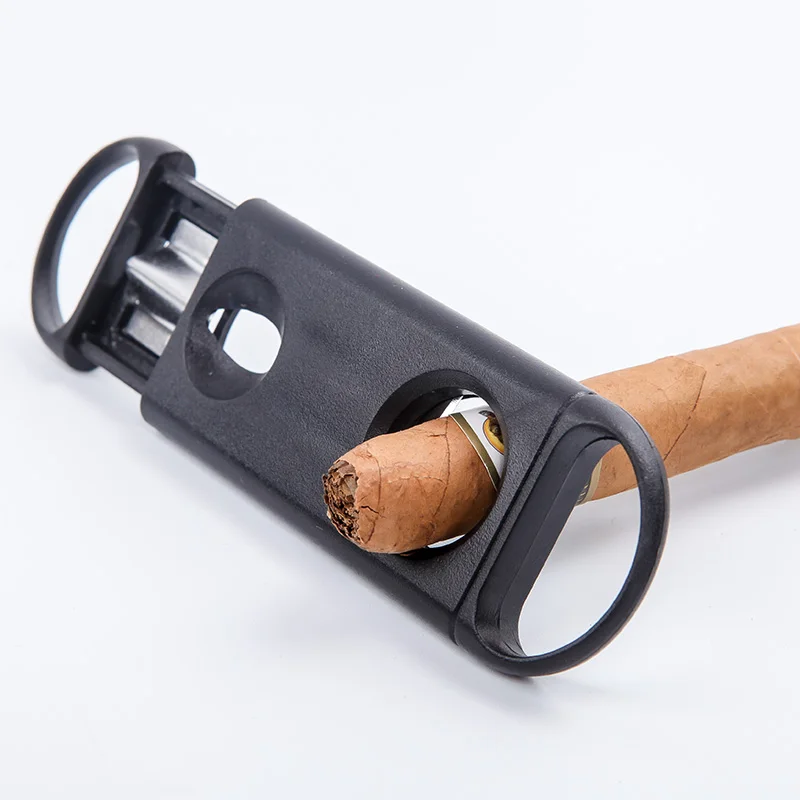 Новинка 1 шт. Cohiba Cigar V-Cut Cigar Cutter из нержавеющей стали черная машинка для стрижки сигар аксессуары для сигар