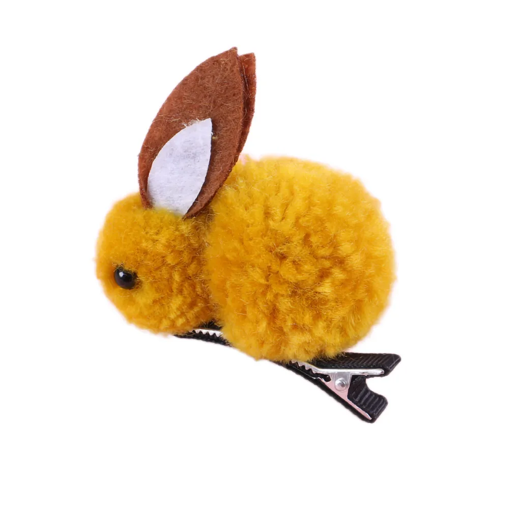 Cute Hair Ball Rabbit Hair Clip Children