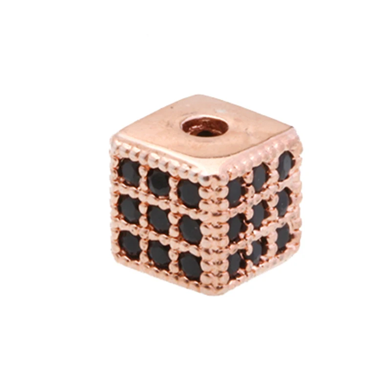 Кубические бусины для изготовления ювелирных изделий принадлежности медь