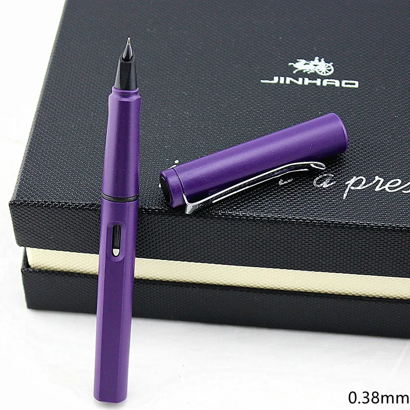 Ручка перьевая пурпурная с подарочной коробкой 0 38 мм|fountain pen|nib fountain penfine nib pen |
