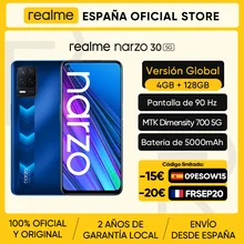realme Narzo 30 5G Smartphone, Global Version, 4GB RAM 128GB ROM, Dimensity 700 5G, 6.5'' 90Hz Display, 48MP Camera, 5000mAh NFC