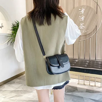 

Shoulder Bag Summer Small Bag 2020 New Style Cool GIRL'S Versatile Shoulder Bag Textured Non-mainstream Design Saddle Bag Satche