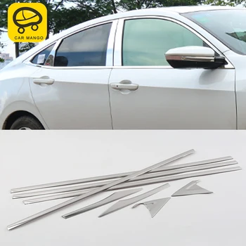 

Car Man Go For honda civic 10th 2016-2020 Auto Car-styling window trims cover sticker Exterior Accessories
