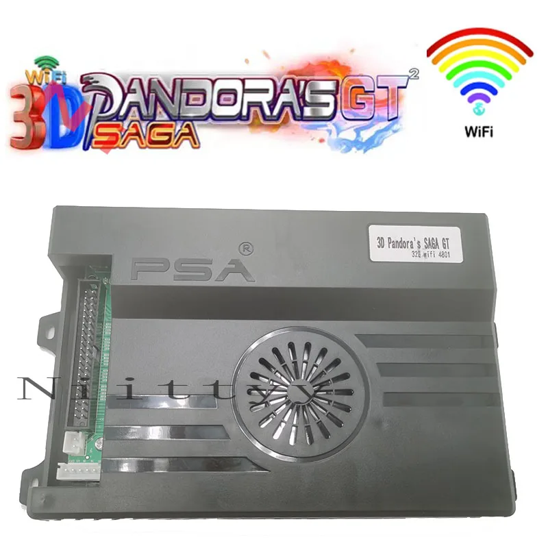 תיבת משחק 3D WIFI Pandora saga GT box 6666 /10000 IN 1 120 יחידות 3D למתאם gamepads Arcade Machine HDMI HD משחקי וידאו