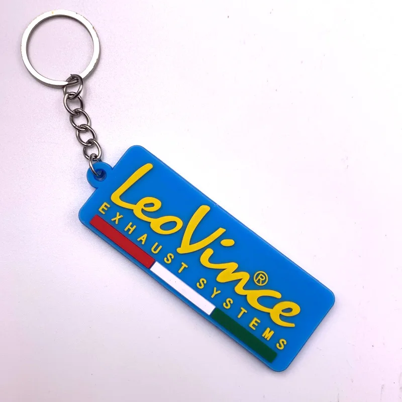 Двухсторонний резиновый брелок для ключей с принтом Leovince Новое поступление
