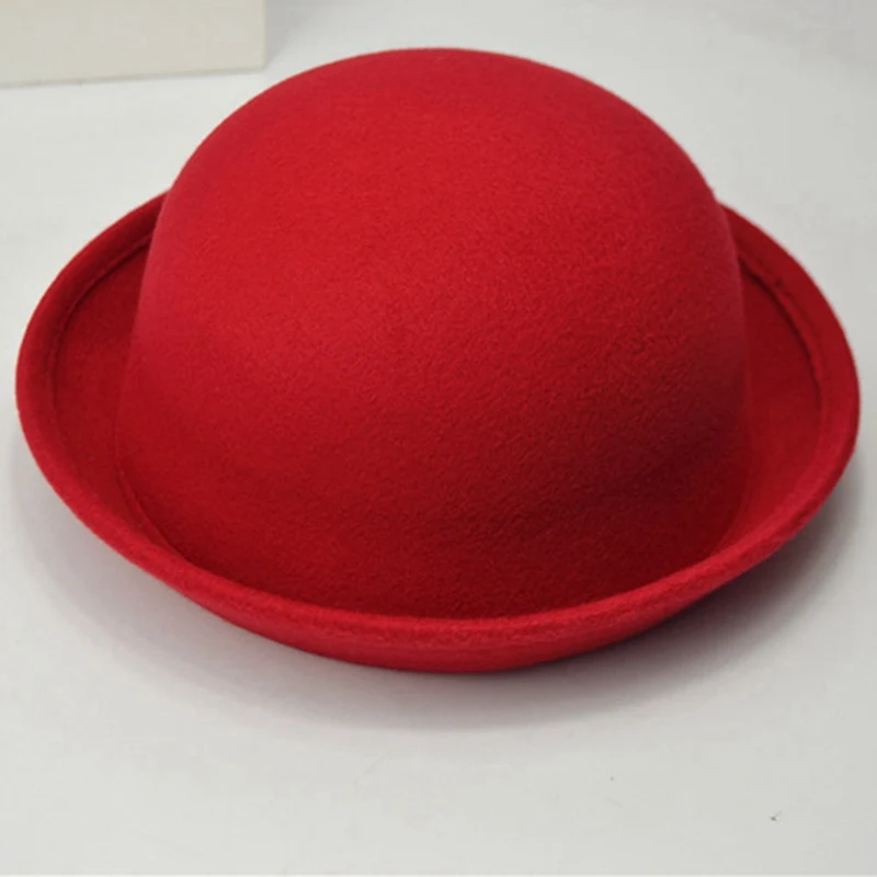 Unisex Solid Breathable Casual Fitted Cap Fashion Women Men Dome Woolen Winter Warm Formal Hat - Цвет: RD-1