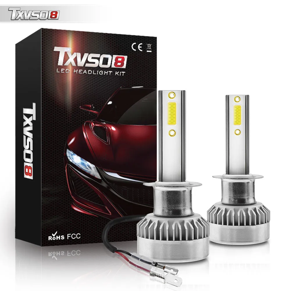 Супер яркие Автомобильные фары Txvso8 G1 H1 Led Turbo авто лампы 110 Вт 20000лм фары автомобильные фары