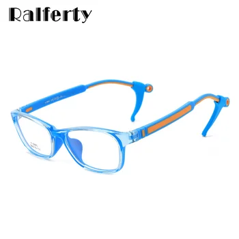 

Ralferty Unbreakable TR90 Kids Glasses Frame With Hooks Ultra-light Sport Boy Girl Children's Myopia Optical Frames K8895