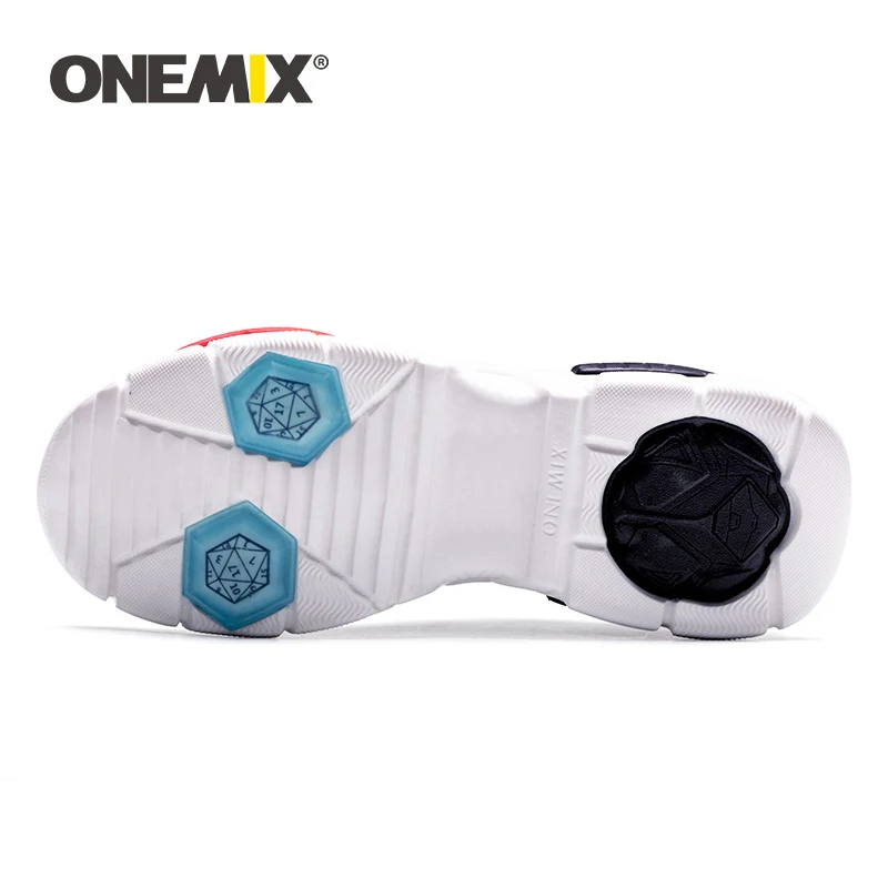 ONEMIX/мужские кроссовки для бега с воздушной подушкой; КОЖАНЫЕ АМОРТИЗИРУЮЩИЕ кроссовки для тенниса; спортивные кроссовки; Уличная обувь для путешествий и бега