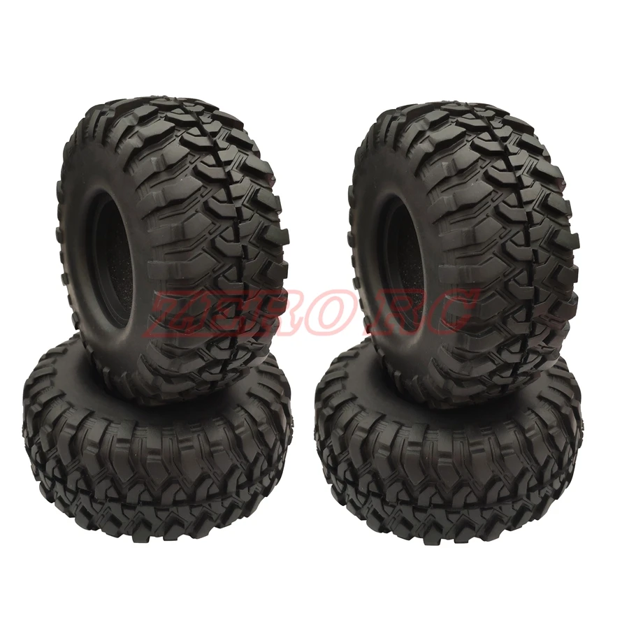 4PCS 118mm ROCK OFF Road Tires RC CAR 1.9" Tyre For 1:10 RC4WD D90 D110 Axial SCX10 JEEP TRX-4 1.9Inch Wheel