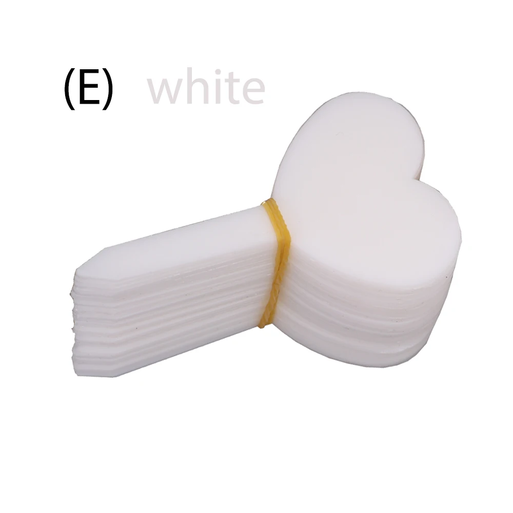 20/50/80pcs Plant Label Heart-shaped Waterproof Thickened Labels Can Be Written And Reusable Garden Potted Distinguishing Mark 