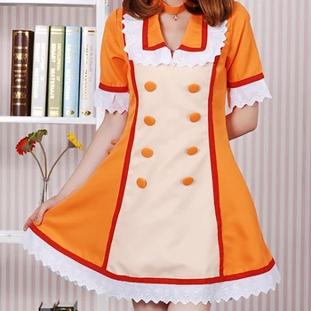 

Hatsune Miku Concerts nurse uniform Orange Pink purple dress hat Suit