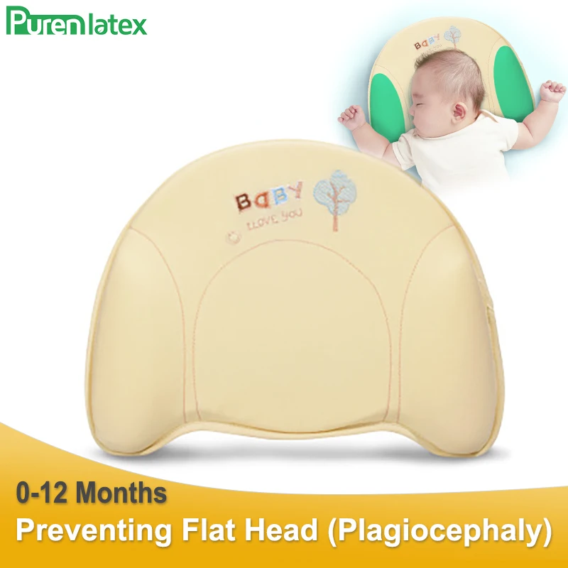 Purenlatex Newborn Baby Prevent Flat Head Plagiocephaly Cartoon