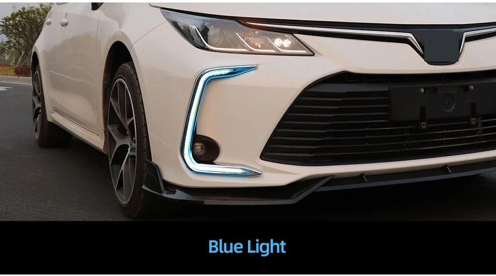CSCSNL 1 пара желтое Сигнальное реле водонепроницаемый 12 В для Toyota Corolla Автомобильный светодиодный DRL лампа Светодиодный дневной ходовой светильник