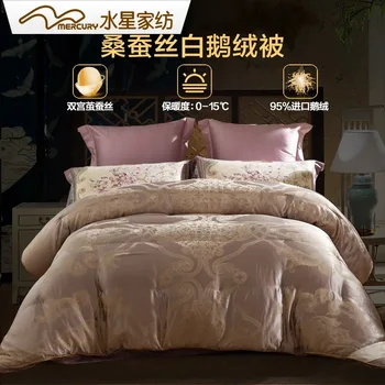 

honorable Gold partner comfortable winter silk and goose down quilt duvet