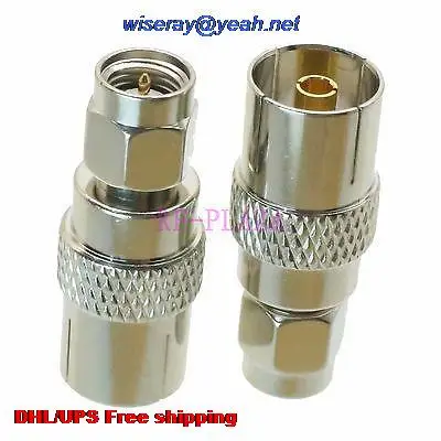 

DHL/EMS 500pcs Adapter IEC PAL DVB-T female to SMA male straight COAXIAL -a4