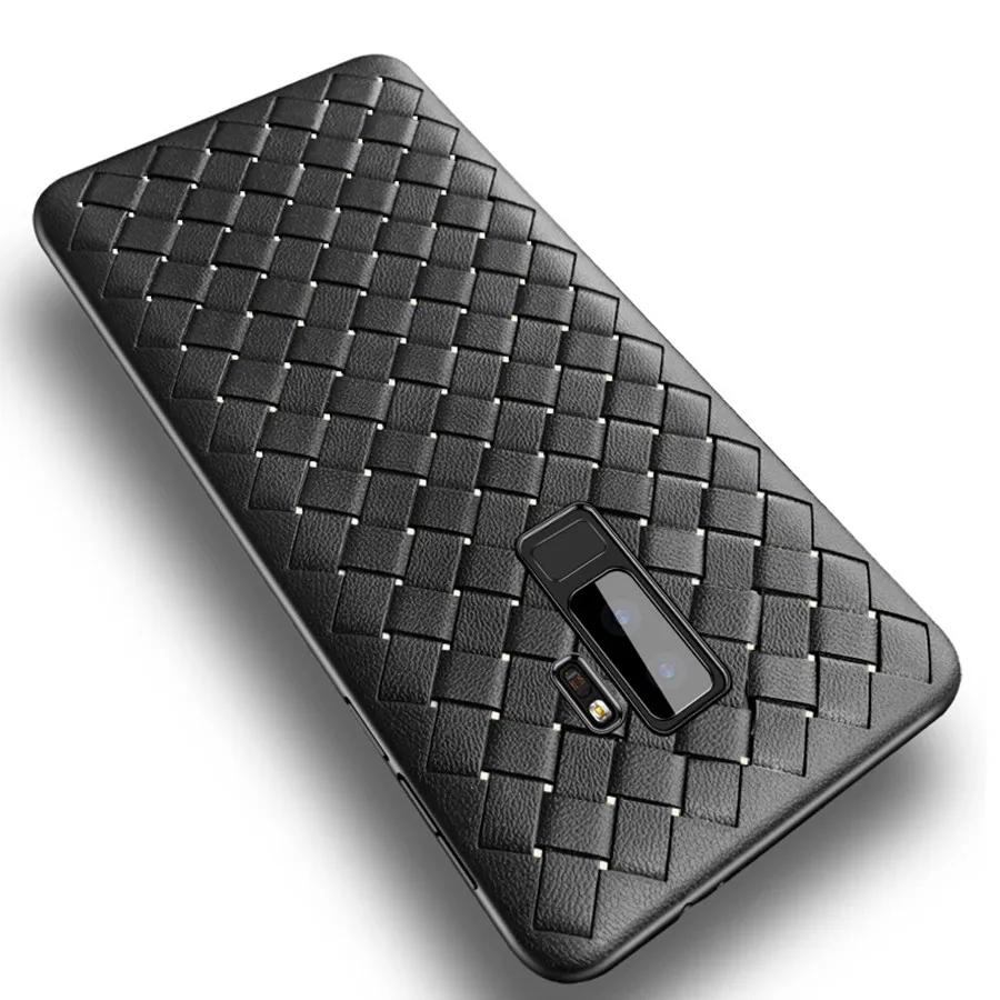 Роскошный Плетеный чехол для Samsung Galaxy M40 M30 M20 M10 S9 S10 Plus S10E Note 8 9 10 Pro J4 J6 2018 Мягкий